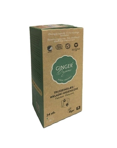 Гигиенические прокладки, 24 шт./1 упаковка. Pantyliners Ginger organic