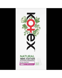 Обычные гигиенические прокладки, 36 шт./1 упаковка. Liners ex protect Kotex