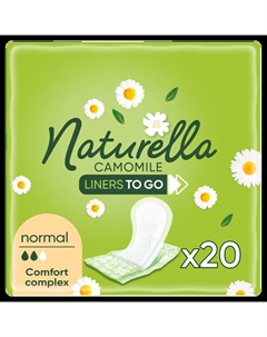 Ароматизированные гигиенические прокладки, 20 шт./1 упаковка. Camomile to go normal Naturella