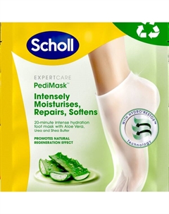 Питательная маска для ног с алоэ, 1 пара Pedimask Scholl