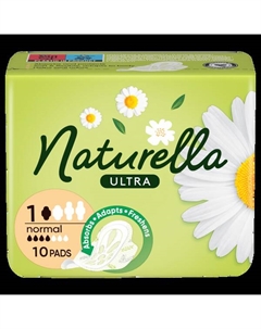 Гигиенические прокладки, 10 шт./1 упаковка. Ultra normal camomile Naturella