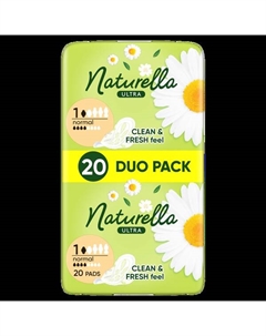 Гигиенические прокладки, 20 шт./1 упаковка. Ultra normal camomile Naturella