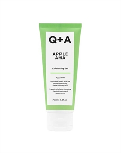 Отшелушивающий гель с альфа-кислотами для лица, 75 мл Apple aha Q+a