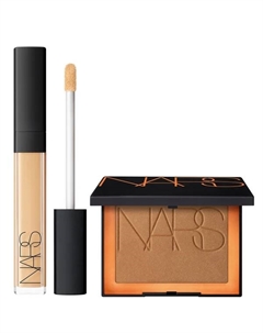 Сияющий кремовый консилер café con leche и бронзирующая пудра lagoon, цвет café con leche l2.6 Nars