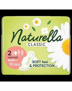 Гигиенические прокладки, 10 шт./1 упаковка. Classic normal camomile Naturella