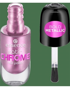 Лак для ногтей Nagellack Satin Chrome 02 Artificial Pinktelligence, 8 ml Essence
