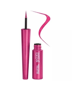 Aqua resist color ink 24-часовая водостойкая жидкая подводка для глаз, цвет 10 pink blaze Make up for ever