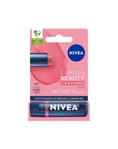 Питательная губная помада «Роза», 4,8 г Caring beauty 3w1 Nivea