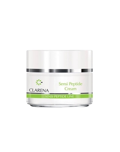 Успокаивающий крем для лица с пептидами, 50 мл Sensi peptide line Clarena