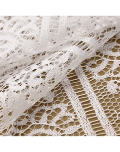 Кружево реснички, 105 мм × 9 ± 0,5 м, в бобине 3 шт по 3 м, цвет белый Арт узор