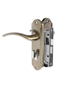 Замок врезной rd001, с ручкой, 3 ключа, цвет бронза Lockland