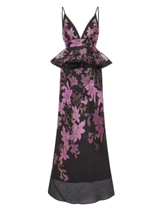 Платье изо льна и шелка Zimmermann