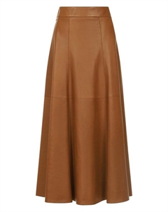 Кожаная юбка Saint laurent