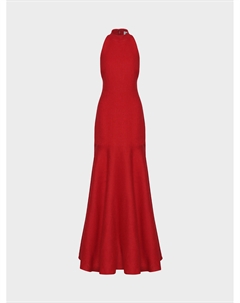 Платье в пол, красное Aline