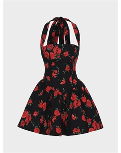 Мини-платье с принтом "розы" Aline