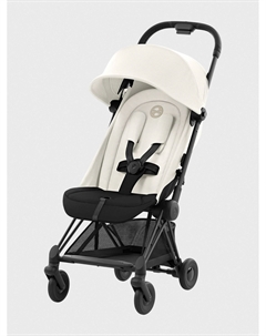 Коляска Coya Matt Black Off White с дождевиком и бампером Cybex