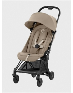 Коляска Coya Matt Black Cozy Beige с дождевиком и бампером Cybex