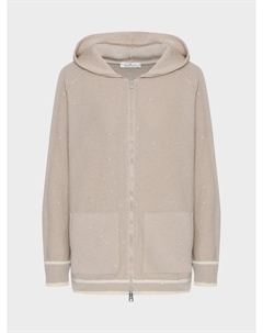 Куртка спортивная в мелкую пайетку, бежевая Panicale