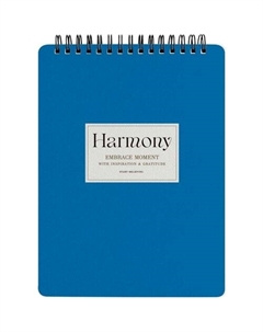 Блокнот Harmony, 156 х 207 мм, 80 листов, клетка, мягкий переплет, спираль, синяя рамка Be smart