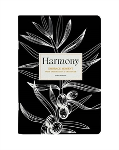 Тетрадь общая Harmony, 150 х 210 мм, 40 листов, клетка, мягкий переплет, скрепка, ветка на черном Be smart