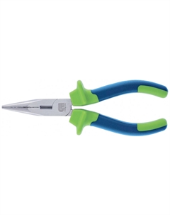 Длинногубцы прямые 17105 180 мм, двухкомпонентные рукоятки Сибртех