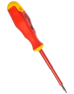 Отвертка диэлектрическая SL3 х 75 мм, до 1000 В, двухкомпонентная рукоятка 12931 Сибртех