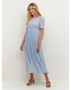 Кружевное платье а-силуэта abina maxi, цвет Celestial Blue Kaffe