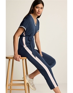 Комбинезон с короткими рукавами и отворотом, синий Next