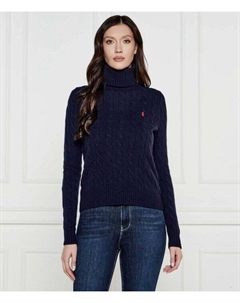 Водолазка женская из шерсти, синий Polo ralph lauren