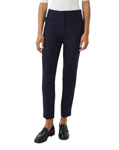 Костюмные брюки со складками и потайной застежкой, цвет морской волны Comma,