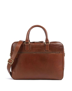 Портфель remo 15 дюймов из мелкозернистой яловой кожи., коричневый Bugatti