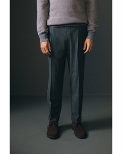 Свободные фланелевые брюки из ворсованной фланели, серый Next