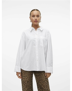 Рубашка объемная воротник с заостренными уголками белый Laredoute