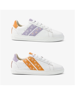 Кеды асимметричные Slash из кожи белый Laredoute