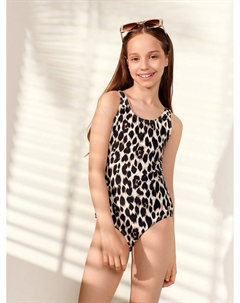 Купальник для девочек слитный леопардовый Mark formelle