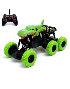 Джип радиоуправляемый dino, 1:16, 4wd, работает от аккумулятора, цвет зеленый Nobrand