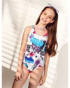 Купальник для девочек разноцветный с принтом Mark formelle