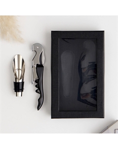 Набор подарочный 2 в 1, аэратор, открывалка, штопор Take it easy