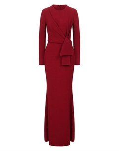 Платье из шелка и вискозы Elie saab