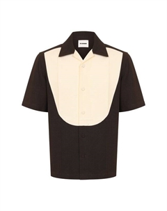 Рубашка из вискозы и шелка Jil sander