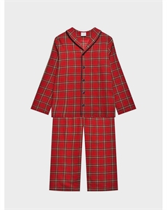 Пижама в клетку, красная Amiki