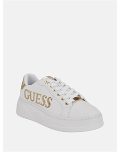 Низкие кеды Cordell Sequin, белый/золотой Guess factory