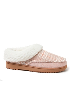 Женские мокасины Nyla из войлочной ткани в клетку с мыском Dearfoams