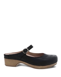 Женские мюли Bria Burnished Mary Jane черного цвета Dansko