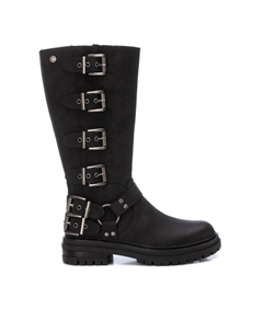 Женские сапоги из искусственной кожи черного цвета Xti