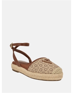 Эспадрильи-флэты Uptakes, цвет brown logo Guess factory