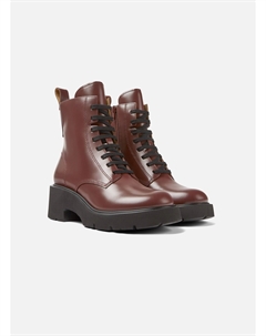 Ботинки женские Milah высокие на толстой подошве, бордовый Camper