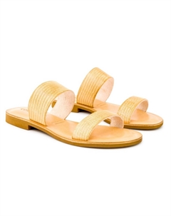 Сандалии из натуральной кожи, цвет natural Cocobelle