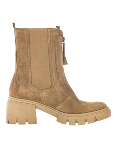 Женские ботинки на молнии из замши цвета льва (карамель), цвет lion (caramel) suede Gabor