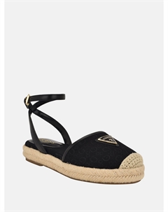 Эспадрильи-флэты Uptakes, цвет black logo Guess factory